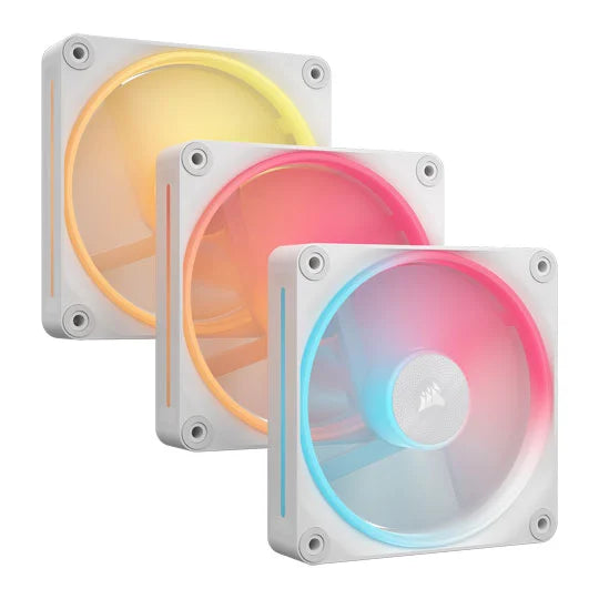 Corsair iCUE LINK LX120 RGB 120mm PWM Fans Triple Pack – Dual Light Loops – Includes iCUE LINK System Hub AirGuide Technology