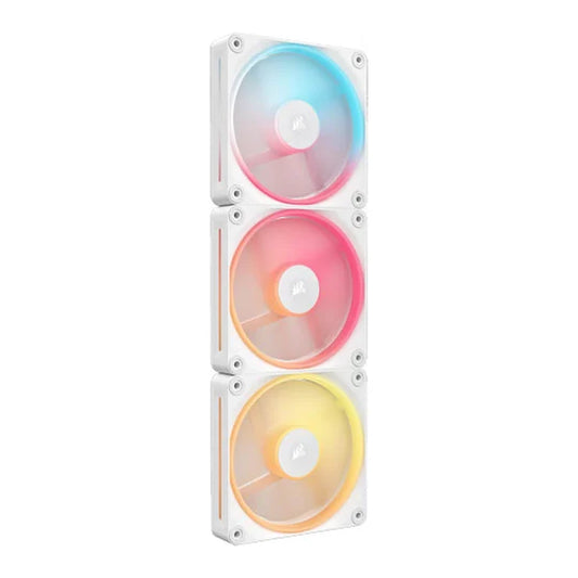 CORSAIR iCUE LINK LX120-R RGB 120mm PWM Reverse Fans Starter Kit - White