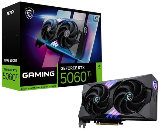 MSI NVIDIA GeForce RTX 5060 Ti GAMING OC Graphics Card for Gaming - 16GB