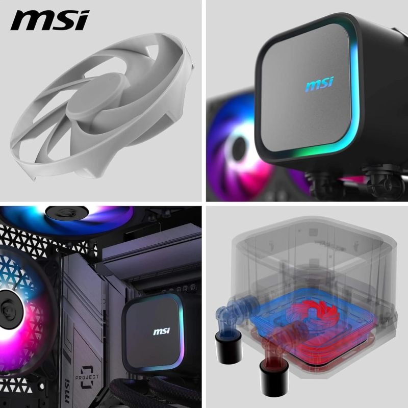 MSI MAG CORELIQUID A13 360mm RGB AIO Liquid CPU Cooler - Black